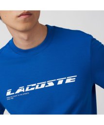 LACOSTE Mens(ラコステ　メンズ)/エコ鹿の子地グラフィックネームロゴTシャツ/ブルー