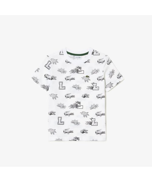 LACOSTE KIDS(ラコステ　キッズ)/KIDSマーカーセットオールオーバープリントTシャツ/ホワイト