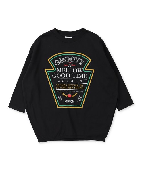 GROOVY COLORS(グルービーカラーズ)/天竺 GOOD TIME BALOON Tシャツ/ブラック