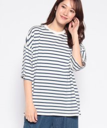 LEVI’S OUTLET/SS DRAPEY TEE SUMAC_ SARGASSO SEA STRIPE/505152447