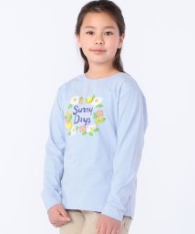 SHIPS KIDS(シップスキッズ)/SHIPS KIDS:140～150cm / サニーデイズ プリント 長袖 TEE/ライトブルー