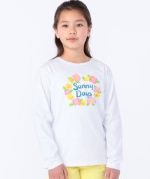 SHIPS KIDS(シップスキッズ)/SHIPS KIDS:140～150cm / サニーデイズ プリント 長袖 TEE/ホワイト