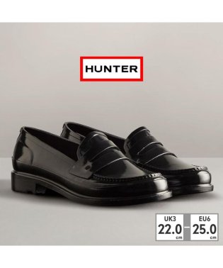 HUNTER/ハンター HUNTER レディース WFF1095RGL リファインド グロス ペニー ローファー BLK/505176235