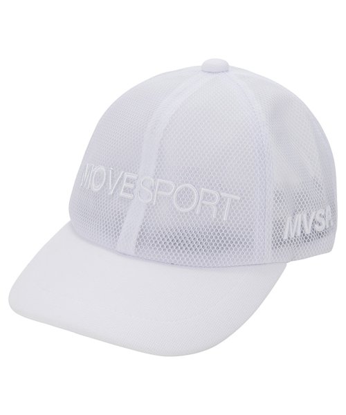 MOVESPORT(ムーブスポーツ)/メッシュキャップ/ホワイト
