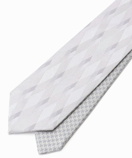 ダイヤ/千鳥 リバーシブルネクタイ ダイヤ/千鳥