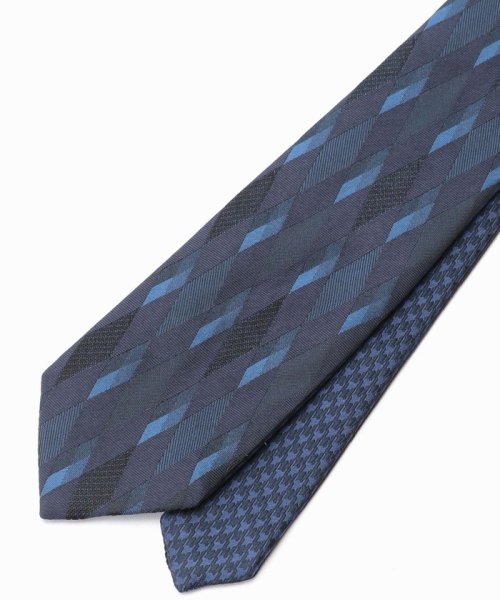ダイヤ/千鳥 リバーシブルネクタイ ダイヤ/千鳥