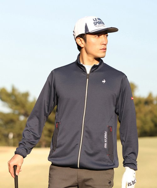 le coq sportif GOLF (ルコックスポルティフ（ゴルフ）)/≪ゴルファーズ≫ボンディングジャケット (はっ水/ストレッチ)【アウトレット】/ネイビー