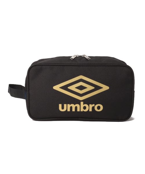 umbro(アンブロ)/【洗濯機洗い可能】ジュニア用洗えるシューズケース｜ウォッシャブル・はっ水・消臭/ブラック