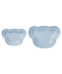 LE CREUSET(ル・クルーゼ)/ル・クルーゼ Le Creuset 食器 セット 2点セット 男の子 女の子 キッズ 子供 お食い初め 離乳食 断熱 オーブン 食洗器対応 ベビーベアープレート/ブルー