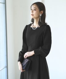 RUIRUE BOUTIQUE/タック＆フレアスクエアネックワンピースドレス「U1202」/505167681