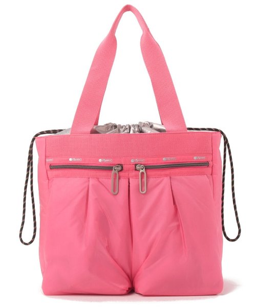 DRAWSTRING TOTEリップスティックピンクC DRAWSTRING