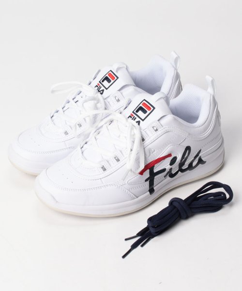 FILA（Shoes）(フィラ（シューズ）)/DISRUPTOR 2 GOLF SCRIPT/ ディスラプター2 ゴルフ スクリプト  スパイクレス 軽量  / ホワイト/ホワイト