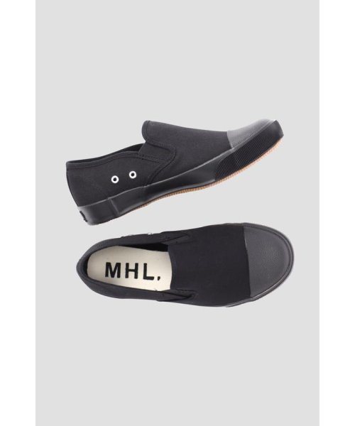 MHL.(エムエイチエル)/SLIPON SHOES/BLACK