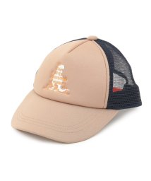 SHOO・LA・RUE(Kids) (シューラルーキッズ)/恐竜ロゴメッシュCAP/ベージュ（052）