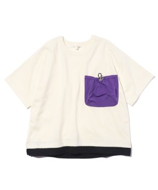 SHOO・LA・RUE(Kids) /【110－140cm】裾レイヤード異素材ポケットTシャツ/505178551