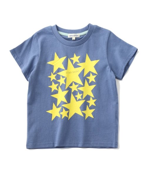 SHOO・LA・RUE(Kids) (シューラルーキッズ)/【110－140cm】BOYアソートプリントTシャツ/ブルー（092）