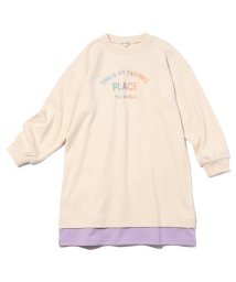 SHOO・LA・RUE(Kids) (シューラルーキッズ)/【110－140cm】ポンチレインボーフロッキーワンピース/アイボリー（004）