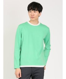 m.f.editorial/レーヨンナイロン フェイクレイヤード クルーネック 長袖 メンズ Tシャツ カットソー カジュアル インナー ビジネス ギフト プレゼント/505179171