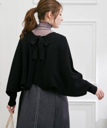 Couture Brooch(クチュールブローチ)/【上下2WAY/春羽織りの新定番！】ドルマンボレロ/ブラック（019）