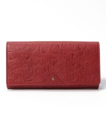 SNOOPY Leather Collection/SNOOPY/スヌーピー/ヴィンテージコミック柄LF長財布/本革/502940277