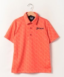 SRIXON(スリクソン)/【松山英樹プロモデル ジュニア別注】クロスパターンプリントシャツ【アウトレット】/レッド