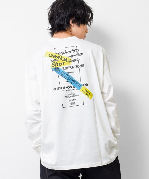 RAT EFFECT(ラット エフェクト)/RATOVERTUREロングTシャツ/オフホワイト