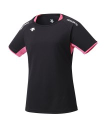 DESCENTE(デサント)/【VOLLEYBALL】半袖バレーボールシャツ/ブラック×ピンク