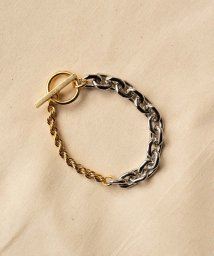JUNRed(ジュンレッド)/ital. from JUNRed / gold combine bracelet thin/シルバー（93）