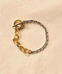 JUNRed(ジュンレッド)/ital. from JUNRed / gold combine bracelet O/シルバー系（94）
