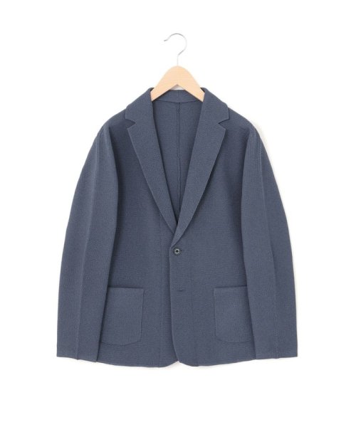 予約販売】トロッター ジャケット 変形タック編み ホールガーメント  