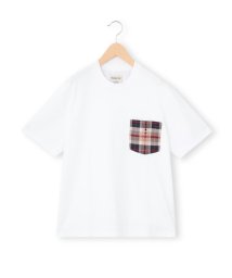 MACKINTOSH PHILOSOPHY(マッキントッシュ フィロソフィー)/バッキンガムベア チェックポケット半袖Tシャツ/ホワイト