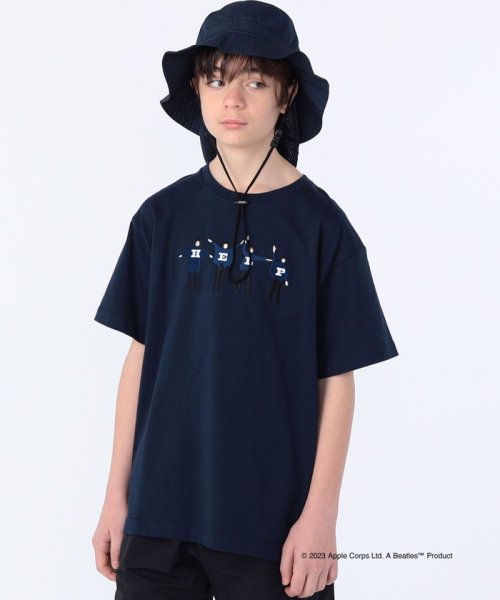 SHIPS KIDS(シップスキッズ)/SHIPS KIDS: 145～160cm /〈家族おそろい〉【THE BEATLES】TEE/ネイビー