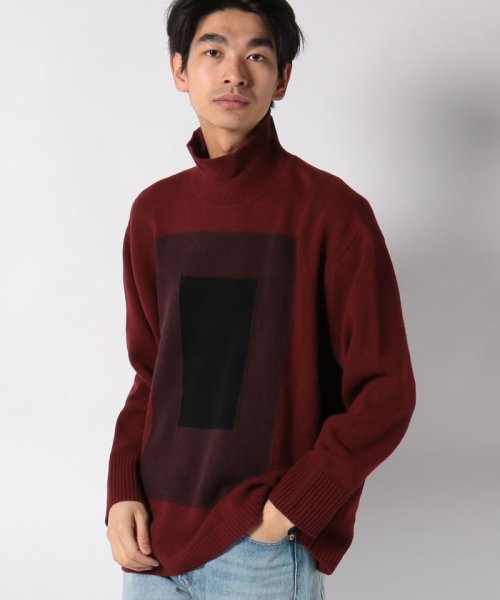 LEVI’S OUTLET(リーバイスアウトレット)/LMC FLAIRED SWEATER LMC MULTI RECTANGLE/レッド系