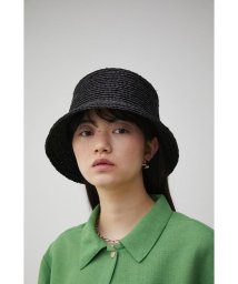 AZUL by moussy(アズールバイマウジー)/RAFFIA BUCKET HAT/BLK