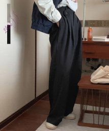 ARGO TOKYO/Tuck Wide Pants(Back Rubber) 22074 タックワイドパンツ　バックゴム　ワイドパンツ　イージーパンツ　春　夏　秋　新作/505183602