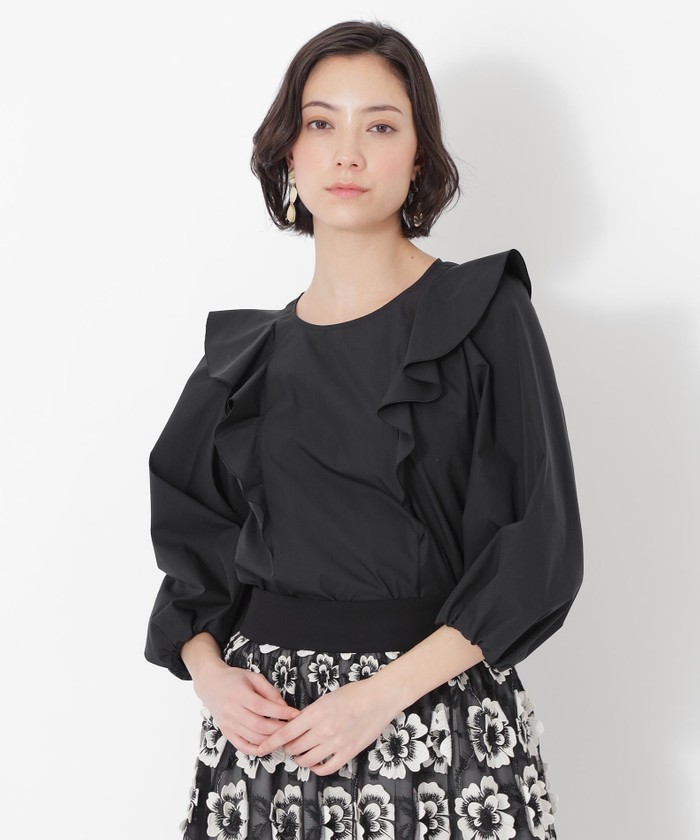 セール】【EPOCA STORIA】ラッフルフリルブラウス《WEB&EPOCA THE