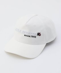 NICOLE CLUB FOR MEN(ニコルクラブフォーメン)/【NICOLE SPORTS】厚盛立体刺繍ロゴCAP/09ホワイト