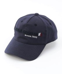 NICOLE CLUB FOR MEN(ニコルクラブフォーメン)/【NICOLE SPORTS】厚盛立体刺繍ロゴCAP/67ネイビー