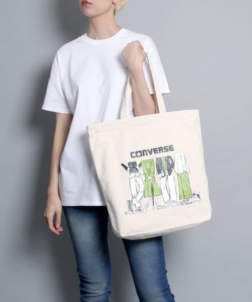 MAISON mou(メゾンムー)/【CONVERSE/コンバース】SORIMACHI GF TOTE BAG ソリマチアキラ トートバッグ/グリーン