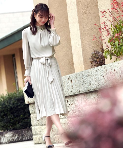 プリーツワンピースアンサンブルスーツ「SU868」(505167685) | ルイ  