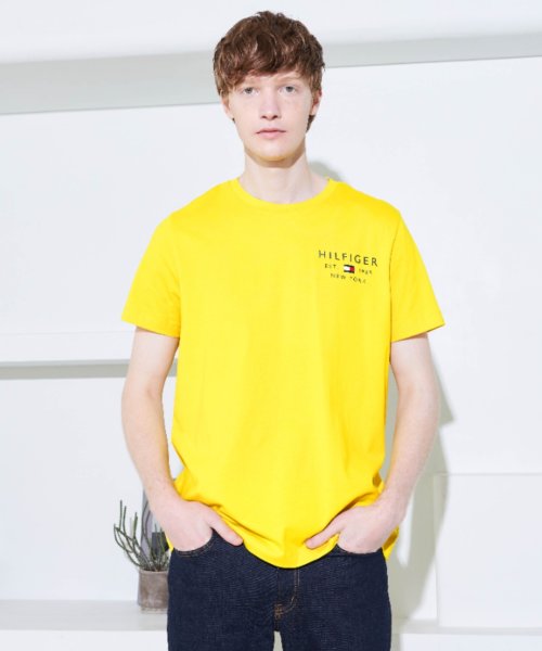 TOMMY HILFIGER(トミーヒルフィガー)/【WEB限定】スモールロゴTシャツ/イエロー