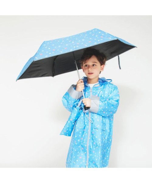 BRANSHES(ブランシェス)/【晴雨兼用】折りたたみ傘/ブルー