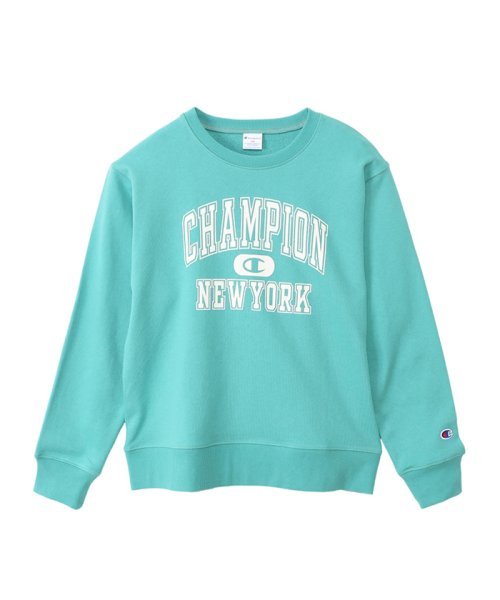 MAC HOUSE(kid's)(マックハウス（キッズ）)/Champion チャンピオン ジュニアクルーネックスウェットシャツ CK－W029－EC/ブルー