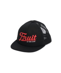 MAISON mou(メゾンムー)/【FRUIT OF THE LOOM/フルーツオブザルーム】MESH CAP B kids キッズメッシュキャップ/ブラック