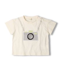 Kids Zoo/【子供服】 kid´s zoo (キッズズー) カメラアップリケ半袖Ｔシャツ 80cm，90cm W30810/505185706