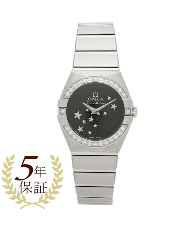 オメガ 時計 レディース コンステレーション 24mm クォ-ツ ブラック