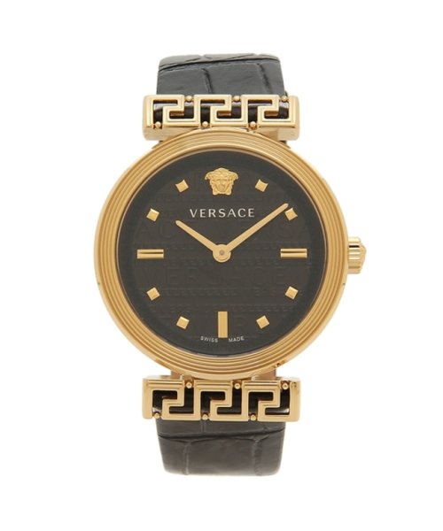 VERSACE(ヴェルサーチェ)/ヴェルサーチ 時計 レディース ミーアンダー 34mm クォーツ ブラック ブラック VERSACE VELW01122 レザー/その他