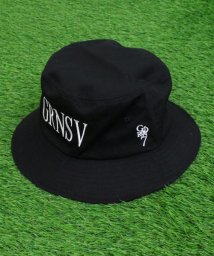 TopIsm(トップイズム)/ハット ゴルフウェア 帽子 メンズ GIORNO SEVEN ジョルノセブン ゴルフ バケットハット ロゴ刺繍 キャップ ホワイト ブラック/ブラック