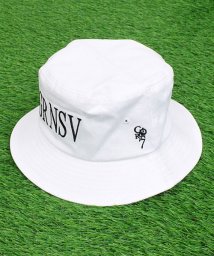 TopIsm(トップイズム)/ハット ゴルフウェア 帽子 メンズ GIORNO SEVEN ジョルノセブン ゴルフ バケットハット ロゴ刺繍 キャップ ホワイト ブラック/ホワイト