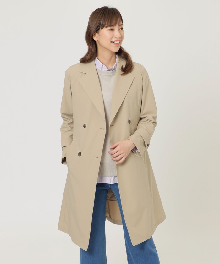 未使用✨ TRANS WORK トランスワーク スタンドカラー コート キャメル 未使用✨ TRANS WORK トランスワーク スタンドカラー コート